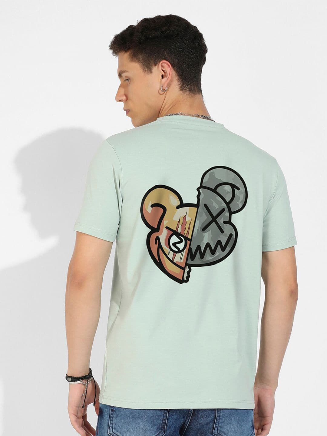 CAHOOT Campus Sutra Green Graphic Printed Cotton T-shirt - view 1