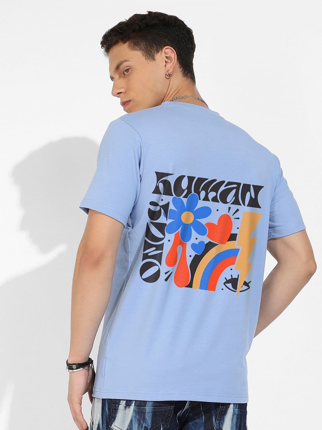 CAHOOT Campus Sutra Blue Graphic Printed Cotton T-shirt - view 1