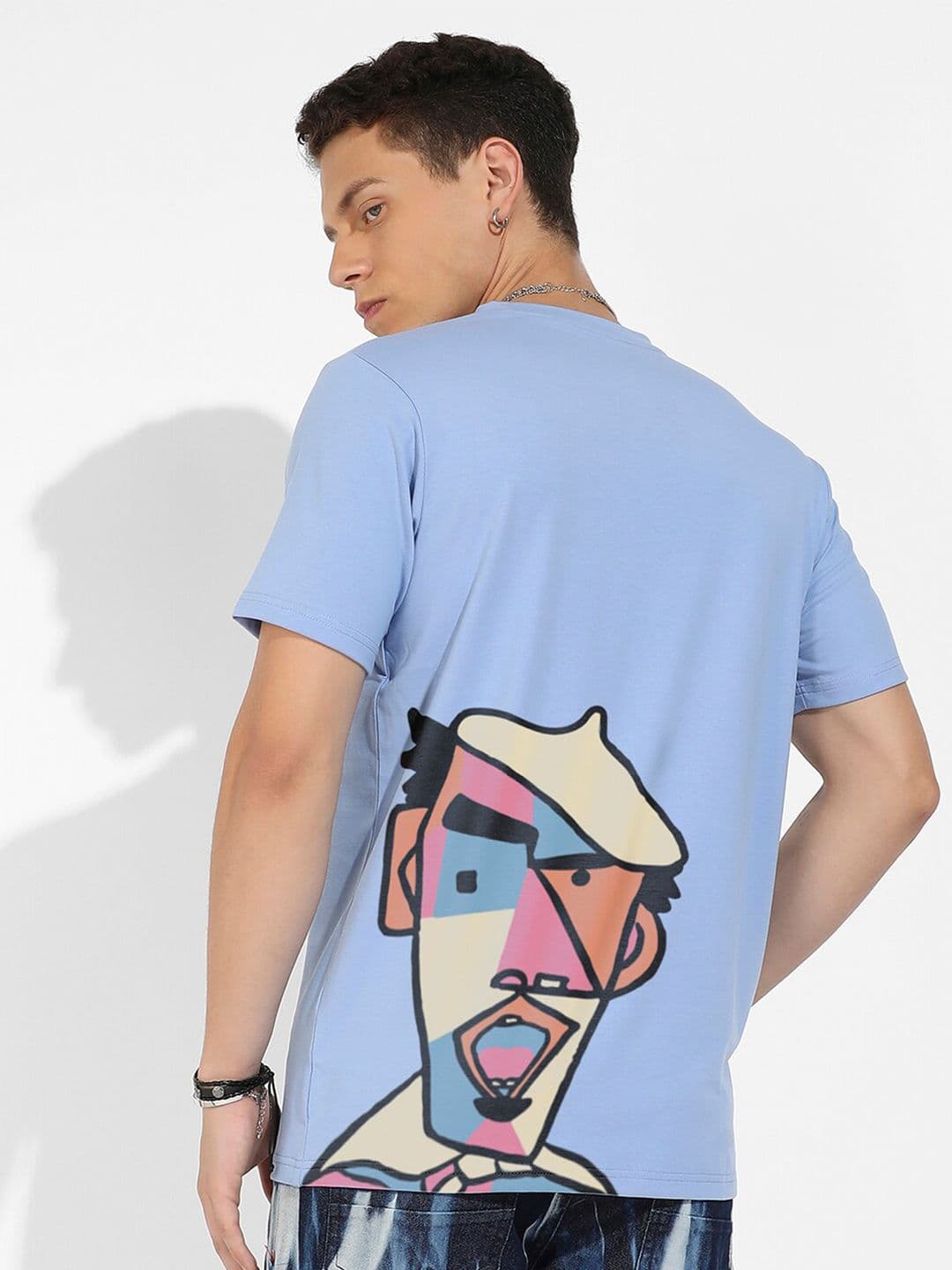 CAHOOT Campus Sutra Blue Graphic Printed Cotton T-shirt - view 1