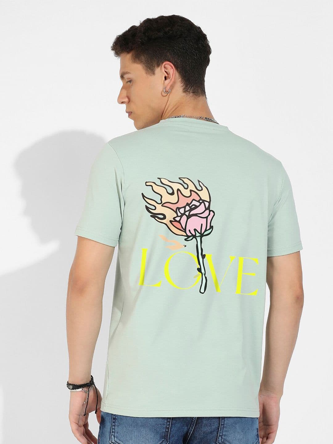 CAHOOT Campus Sutra Green Graphic Printed Cotton T-shirt - view 1