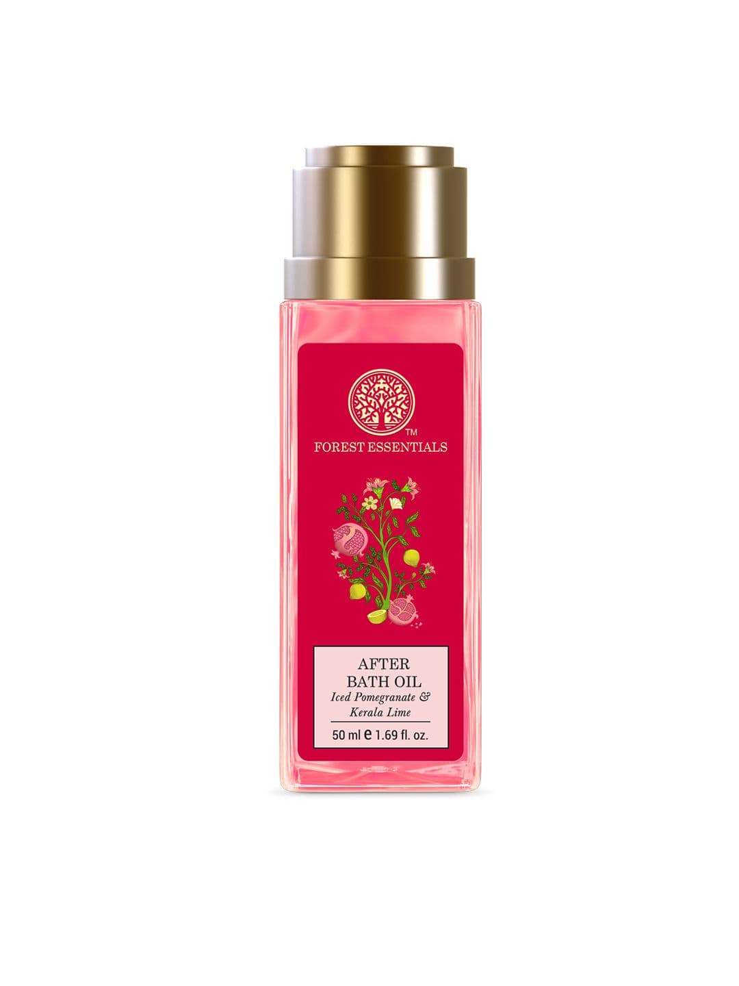 Forest Essentials Ayurvedic Iced Pomegranate & Kerala Lime After Bath Oil - 50 ml - view 1