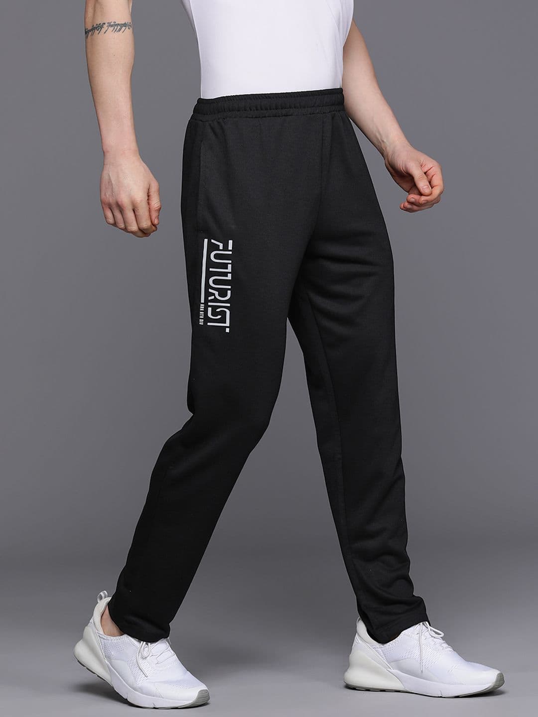HRX by Hrithik Roshan Men Typography Printed Lifestyle Track Pants - view 1