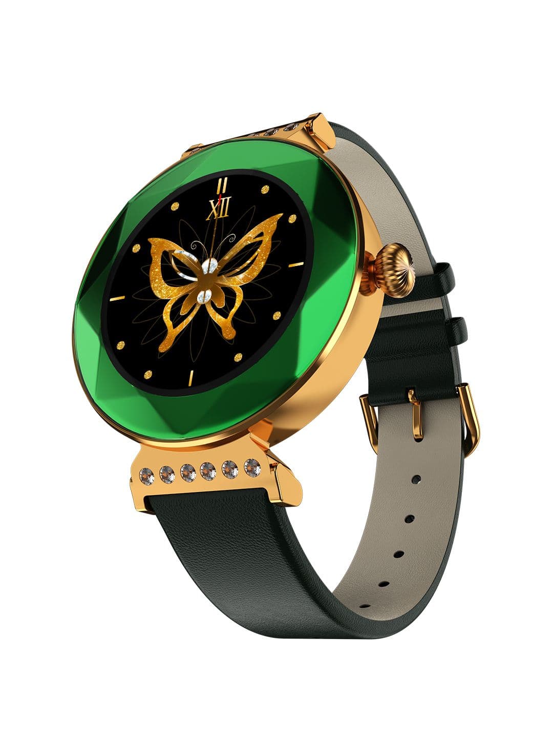 Fire-Boltt Emerald Gemstone-Studded Smartwatch With 1.09 HD Display & Wireless charging - view 1