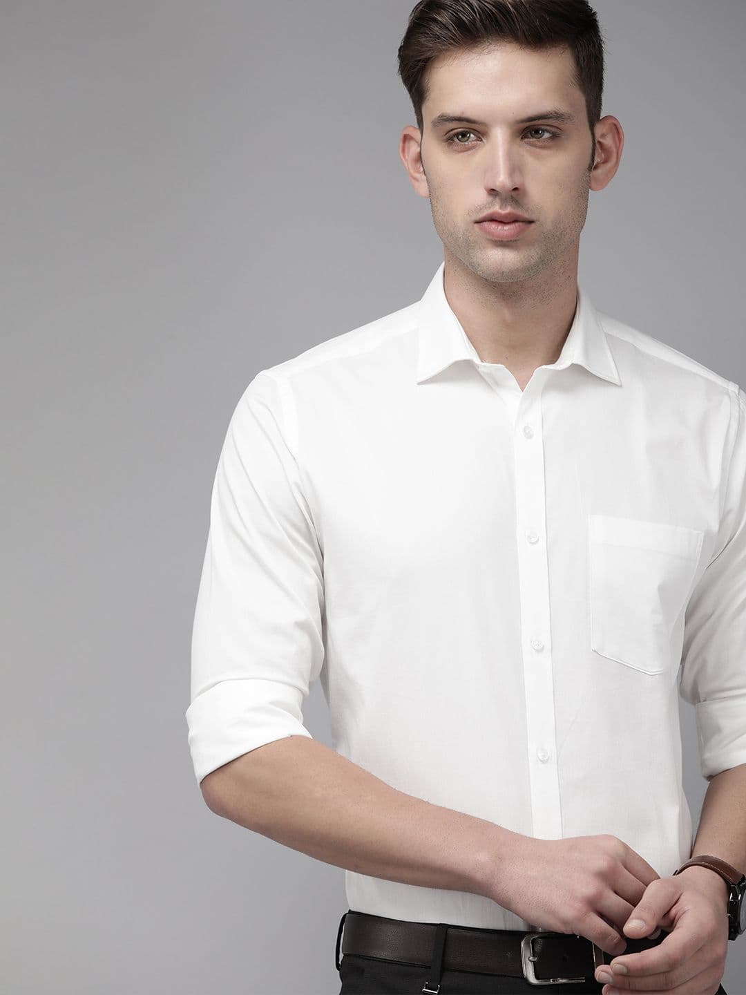 Park Avenue Slim Fit Pure Cotton Formal Shirt - view 1