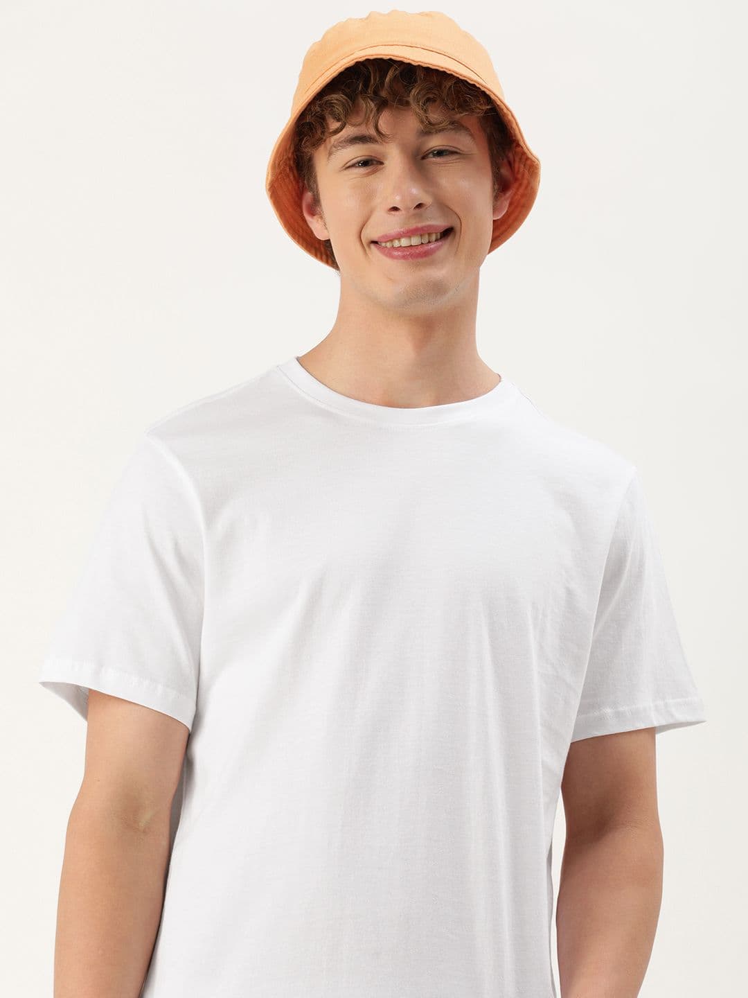 Mast & Harbour Men Solid Cotton Bio Finish T-shirt - view 1