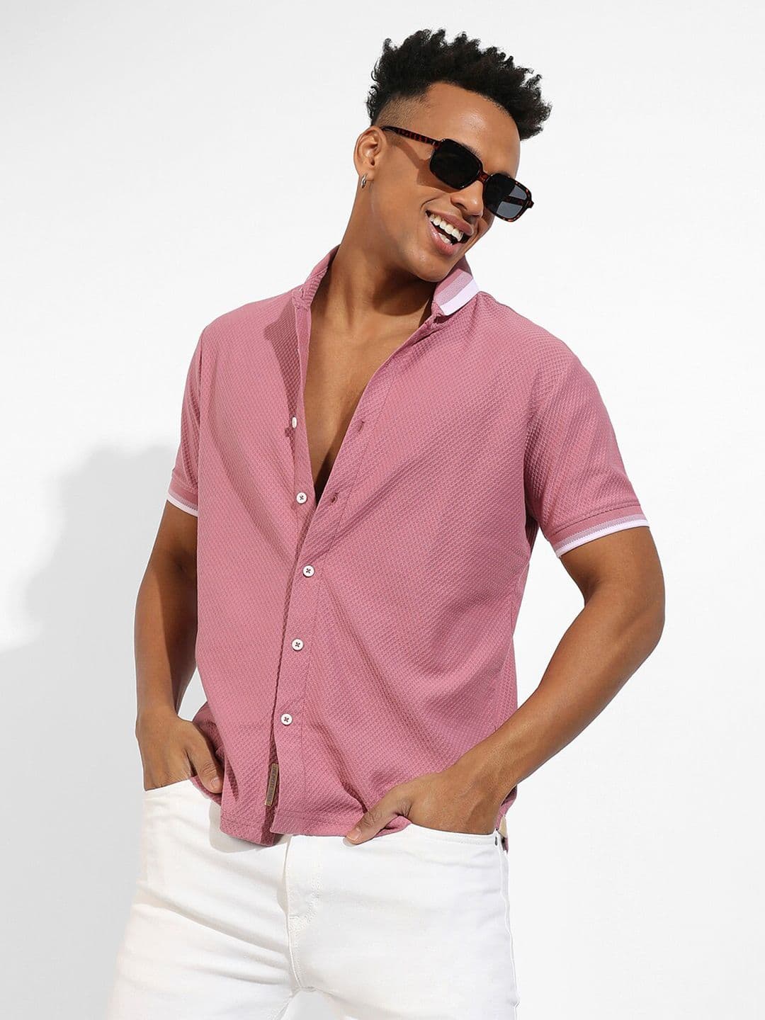 CAHOOT Textured Classic Opaque Casual Shirt - view 1