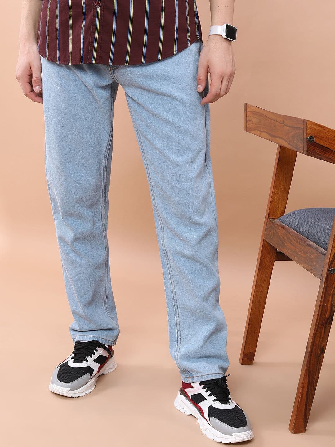 HIGHLANDER Men Straight Fit Clean Look Jeans - view 1