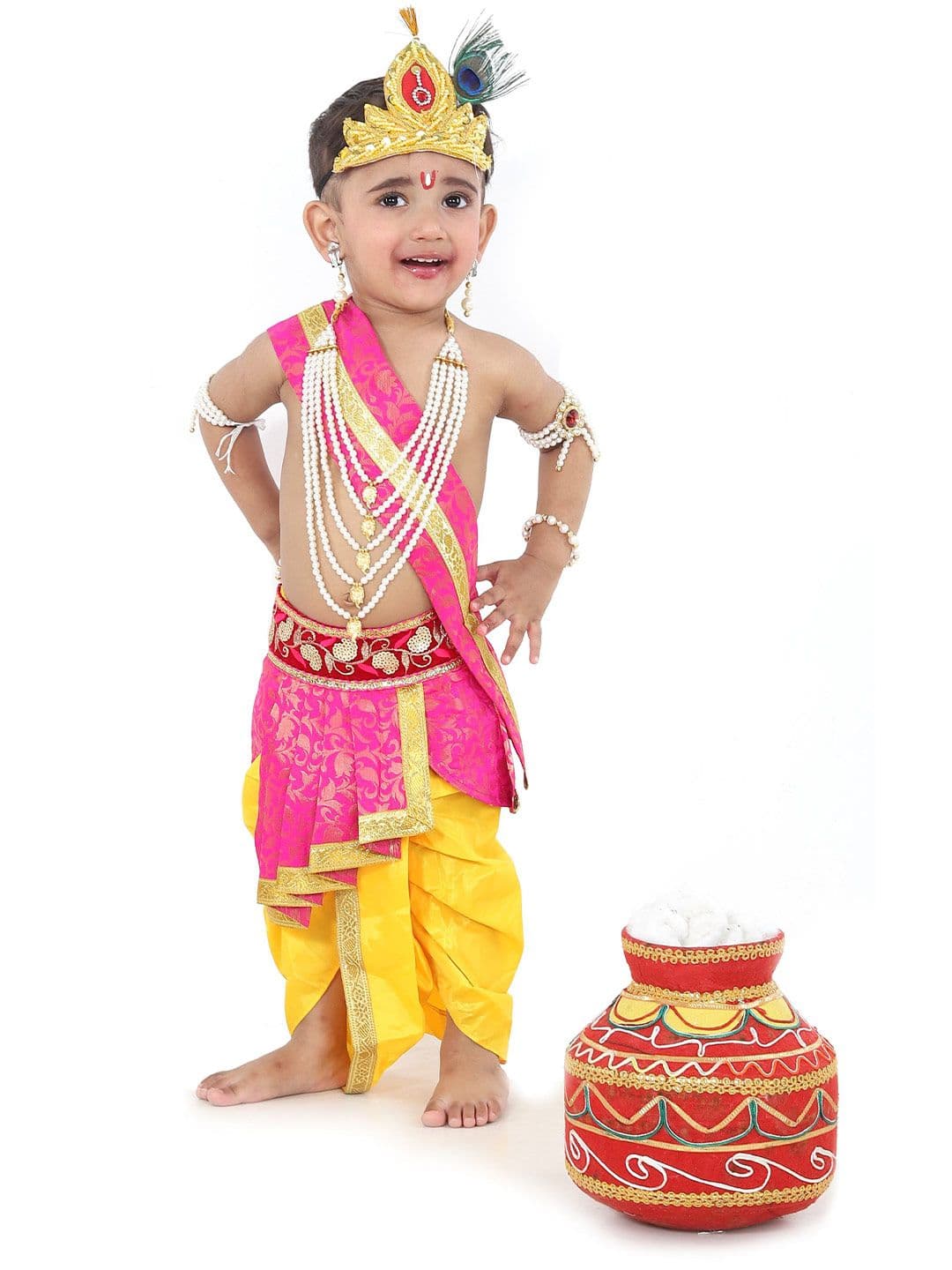 RAJ FANCY DRESSES Unisex Kids Top with Dhoti Pants - view 1
