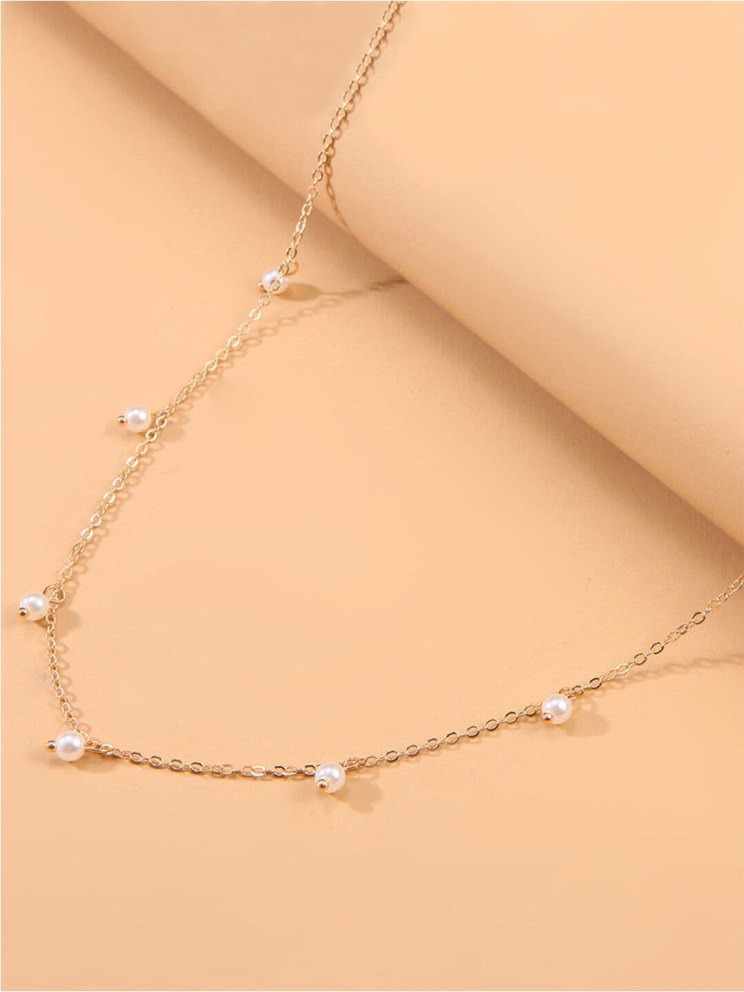 BEWITCHED Millie Gold-Plated Pearl Beaded Waist Chain - view 1