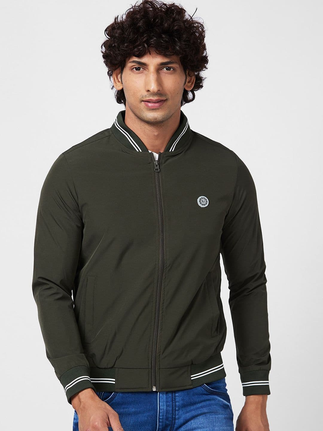 SPYKAR Mock Collar Bomber Jacket - view 1