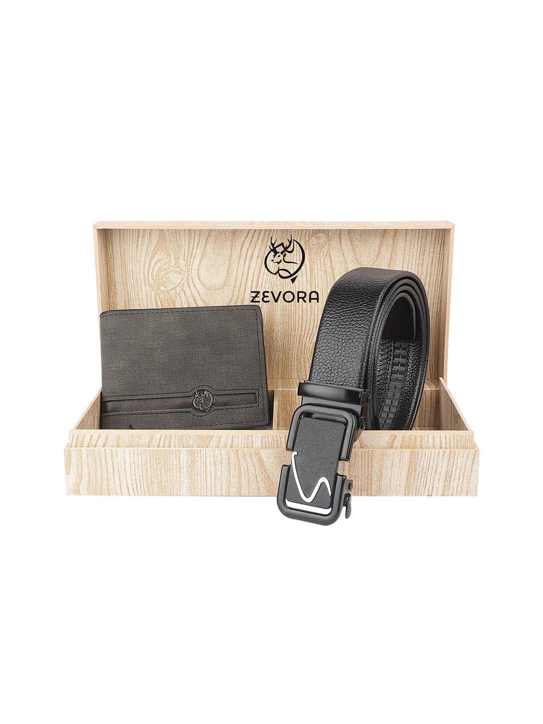 ZEVORA Men Belt And Wallet Leather Accessory Gift Set - view 1