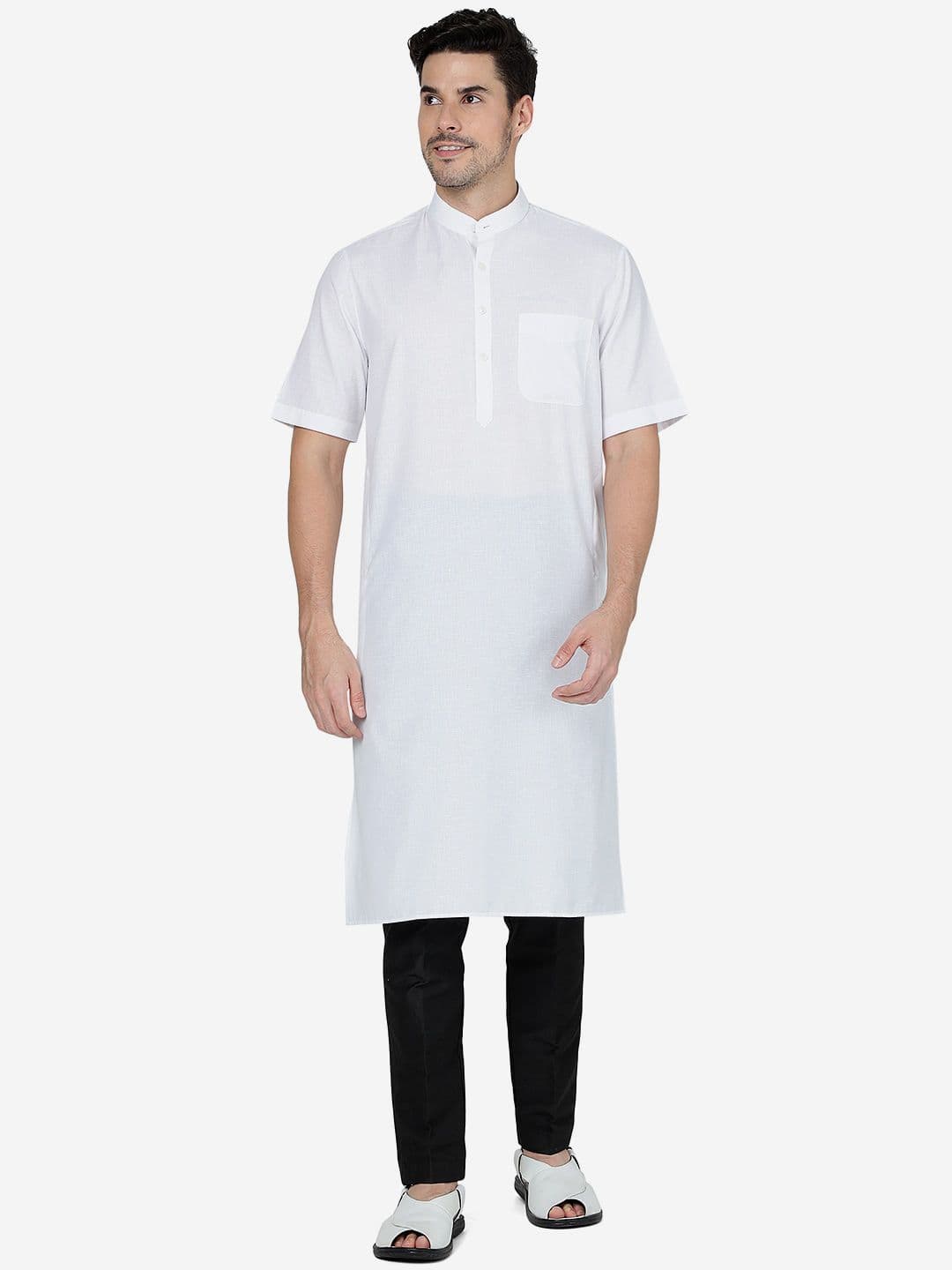 Modi Kurta Band Collar Straight Kurtas - view 1