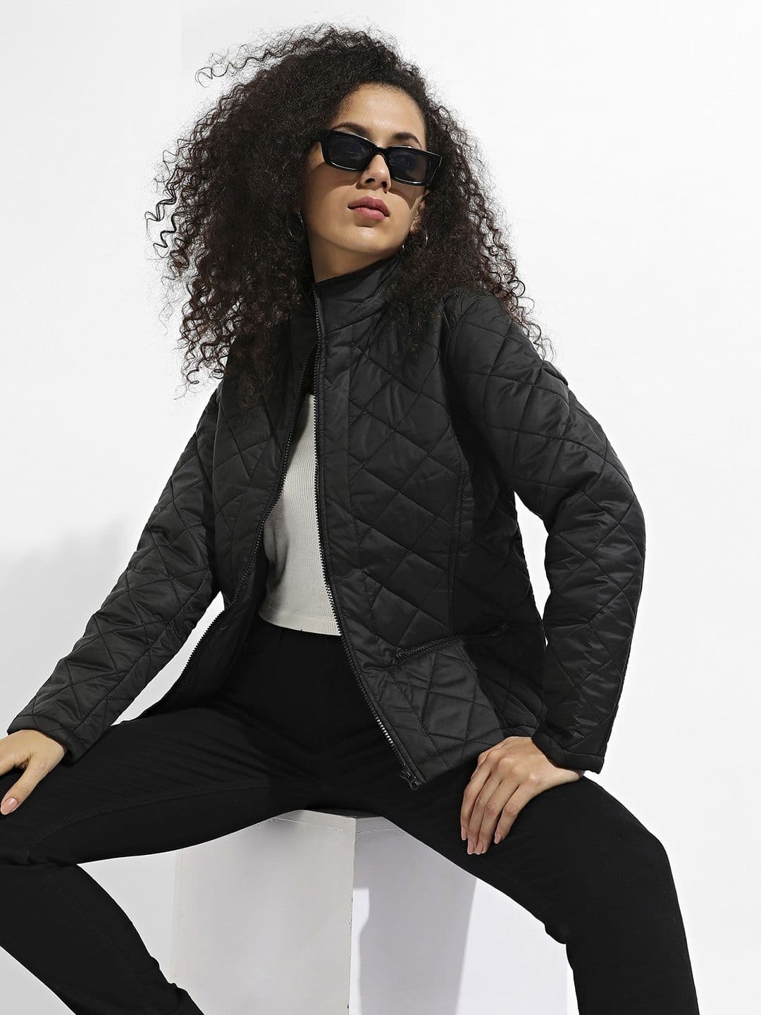 PINACOLADA Checked Windcheater Puffer Jacket - view 1