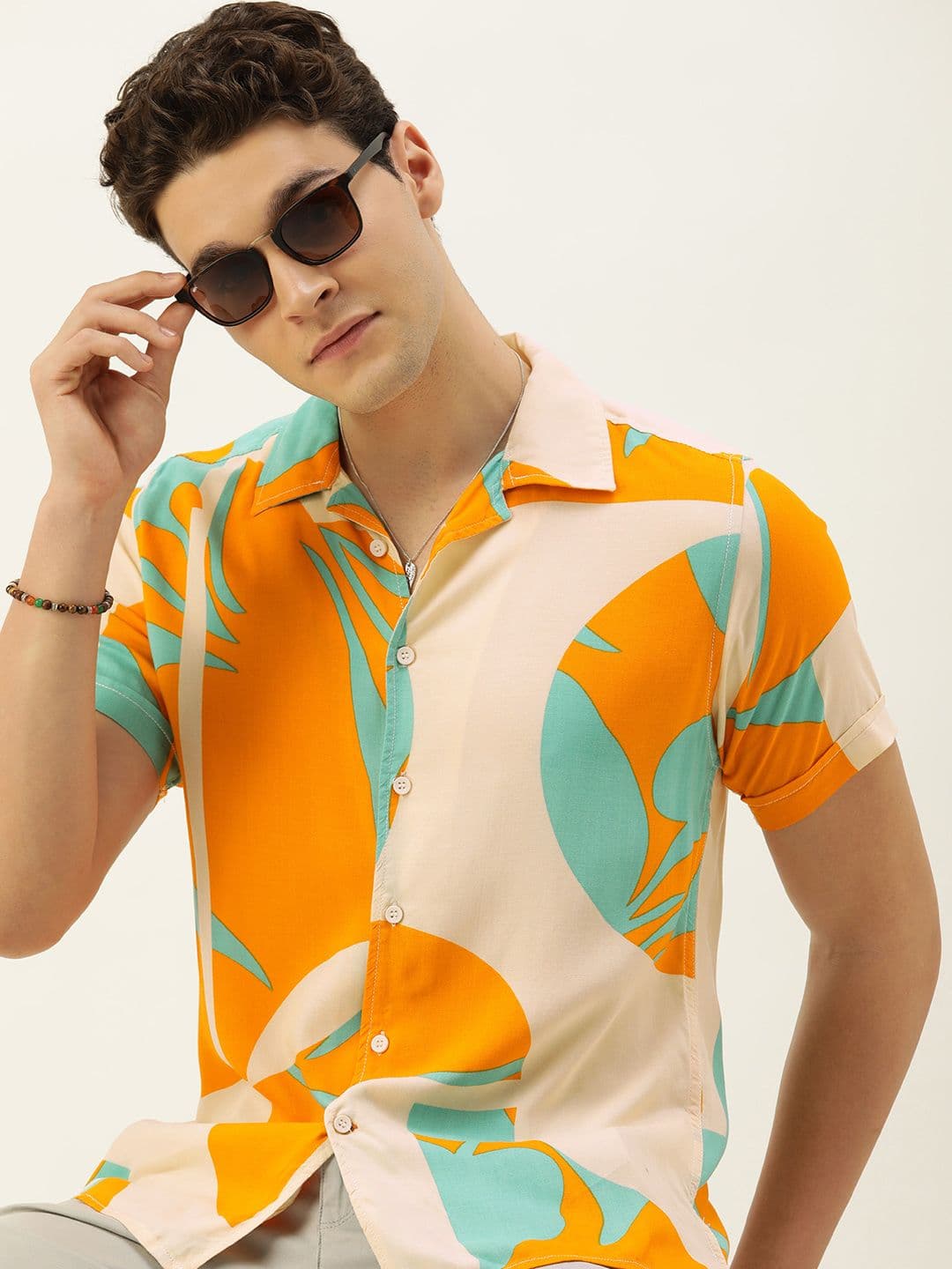 Mast & Harbour Men Slim Fit Floral Printed Casual Shirt - view 1