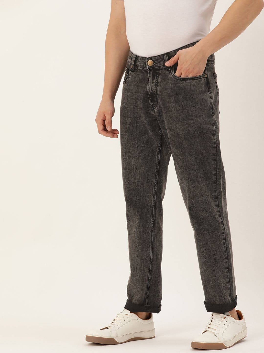 Mast & Harbour Men Smart Light Fade Stretchable Jeans - view 1