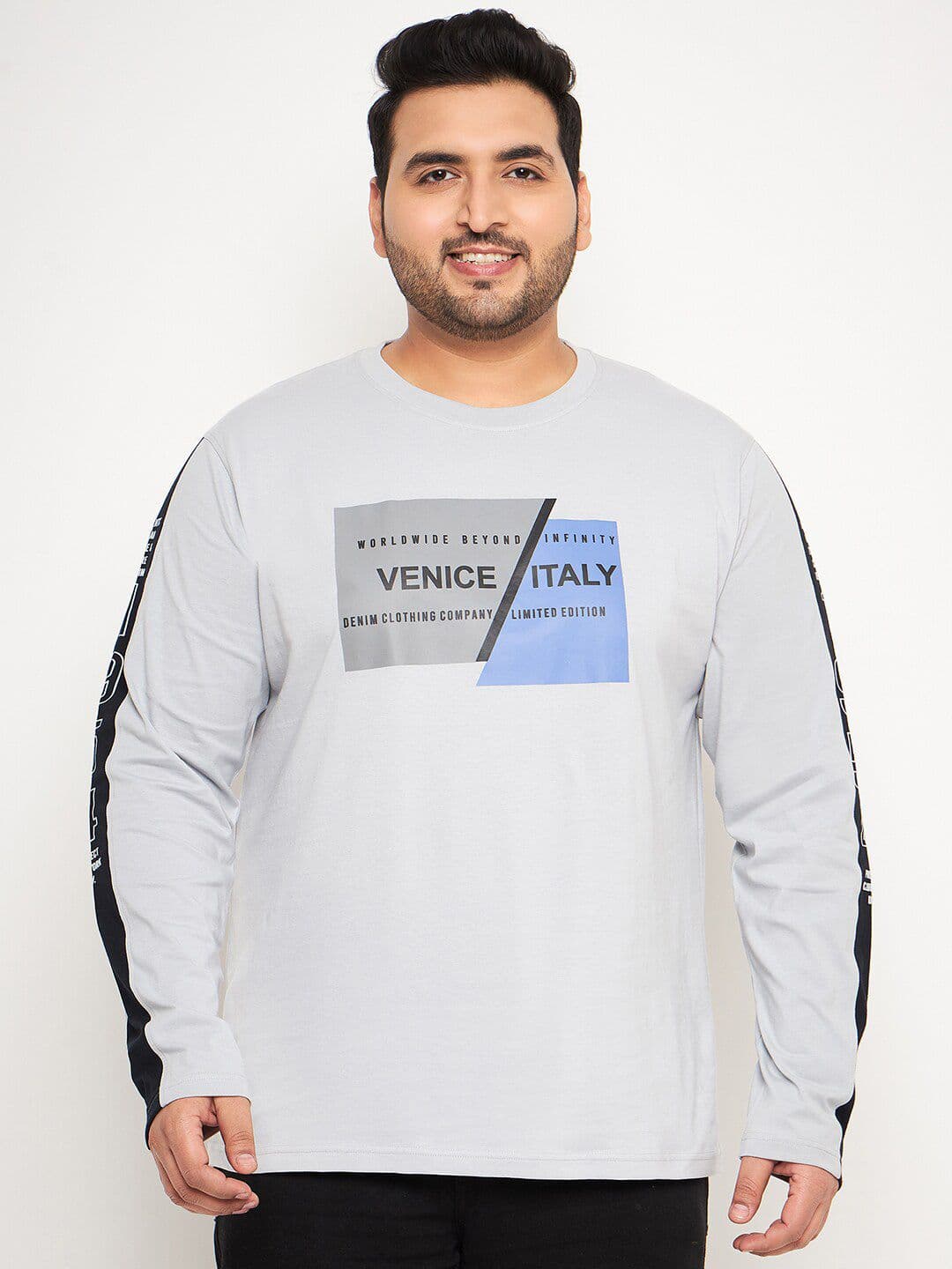 Club York Men Plus Size Typography Printed T-shirt - view 1