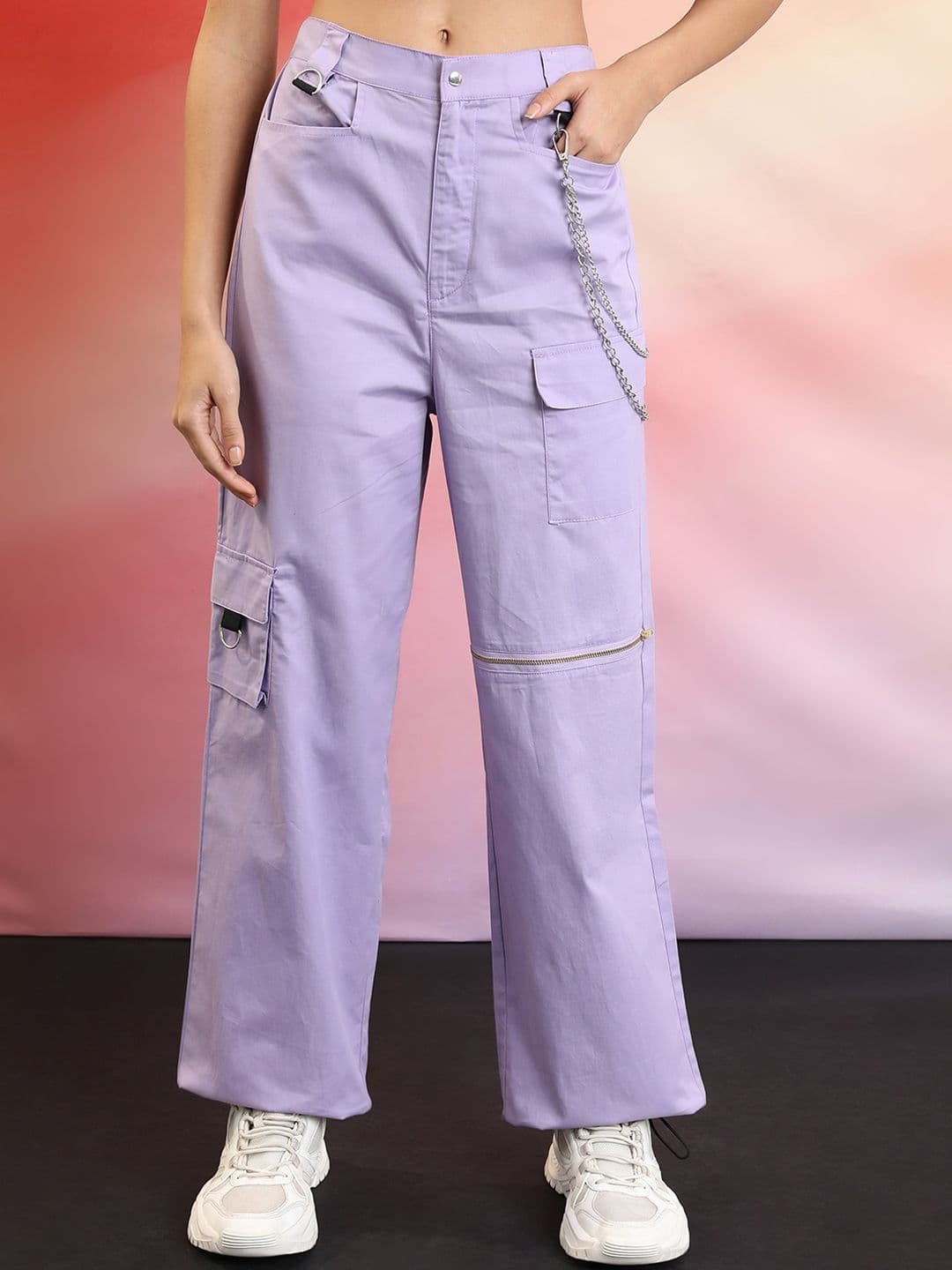 Tokyo Talkies Women High-Rise Cargos Trousers - view 1