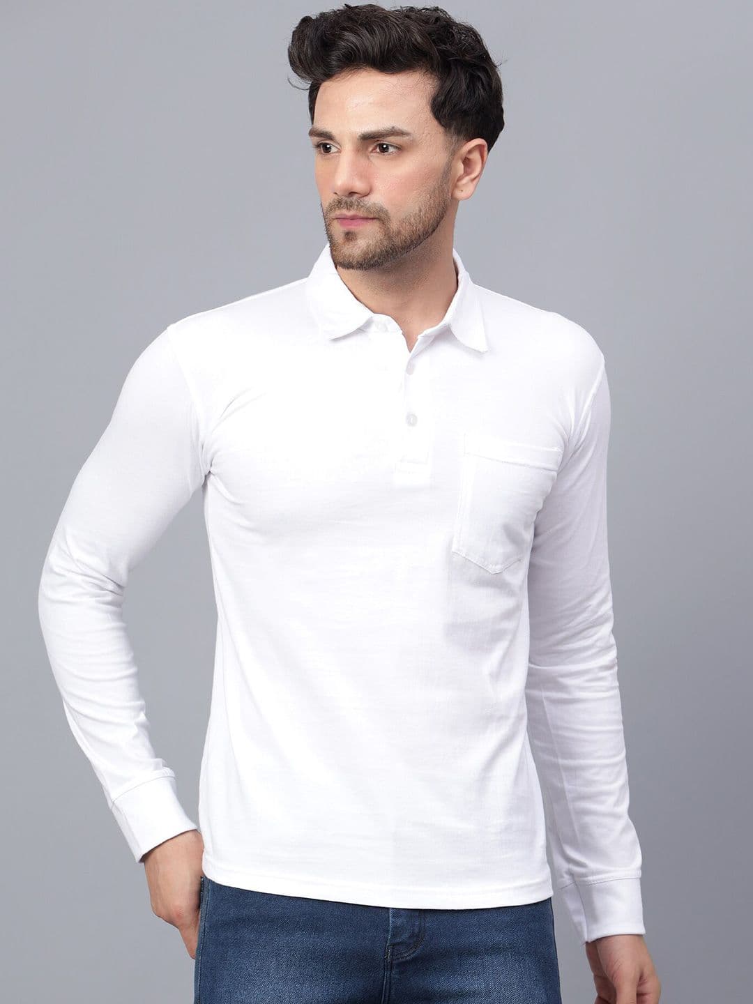 Fleximaa Polo Collar Pure Cotton T-shirt - view 1