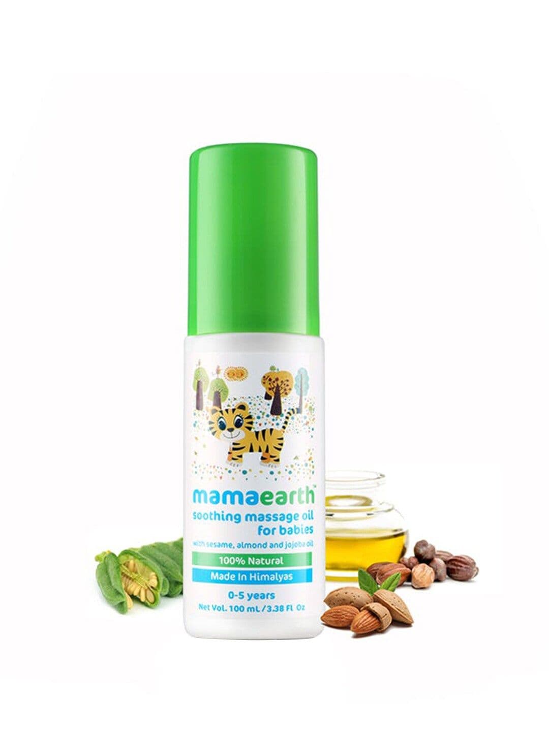 Mamaearth Sustainable Kids Soothing Massage Oil 100ml - view 1