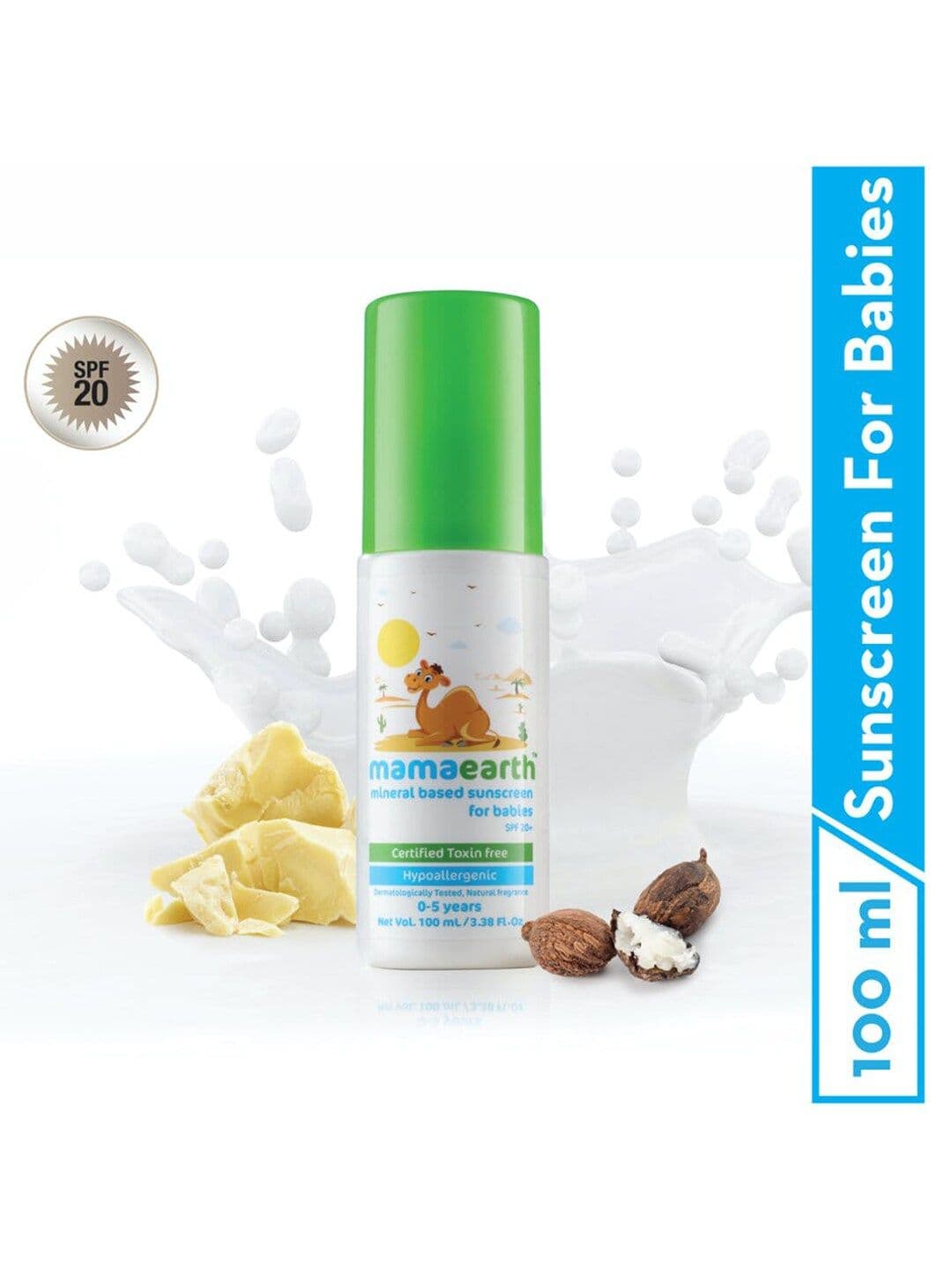 Mamaearth Sustainable Kids Mineral Based Certified Toxin Free Sunscreen 100ml - view 1