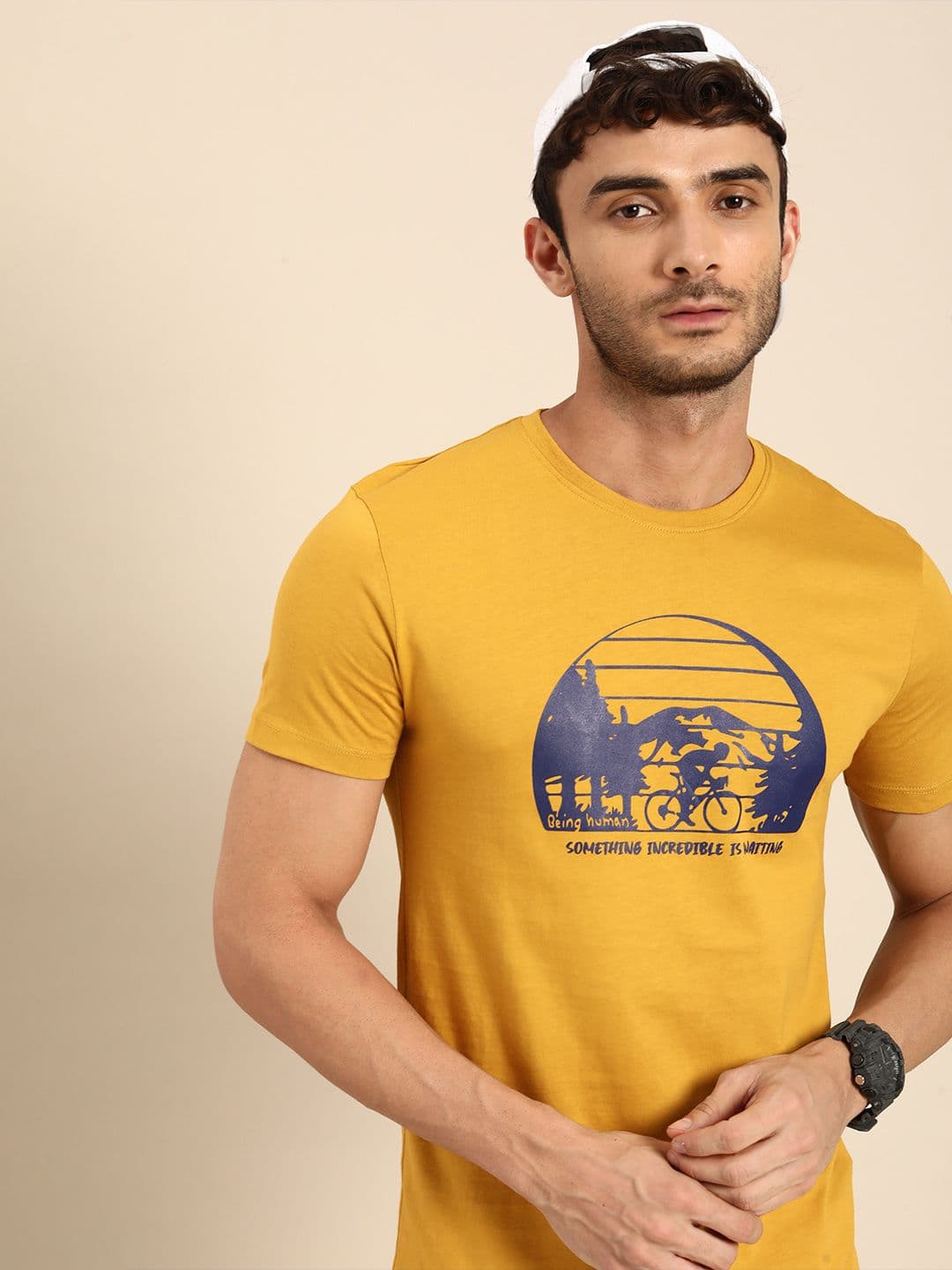 Being Human Printed Pure Cotton T-shirt - view 1