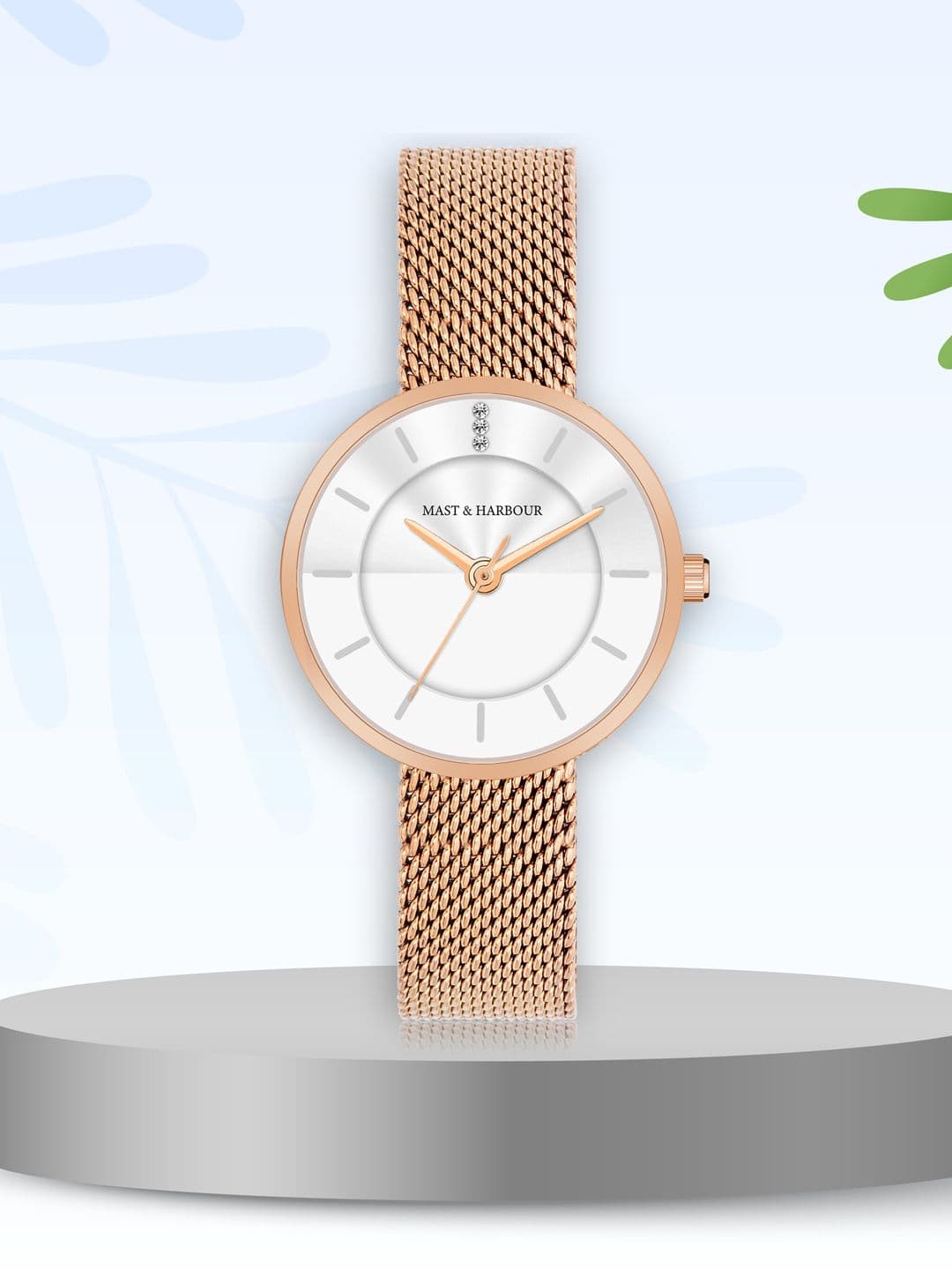 Mast & Harbour Women Stainless Steel Bracelet Style Analogue Watch MH-5702 - view 1