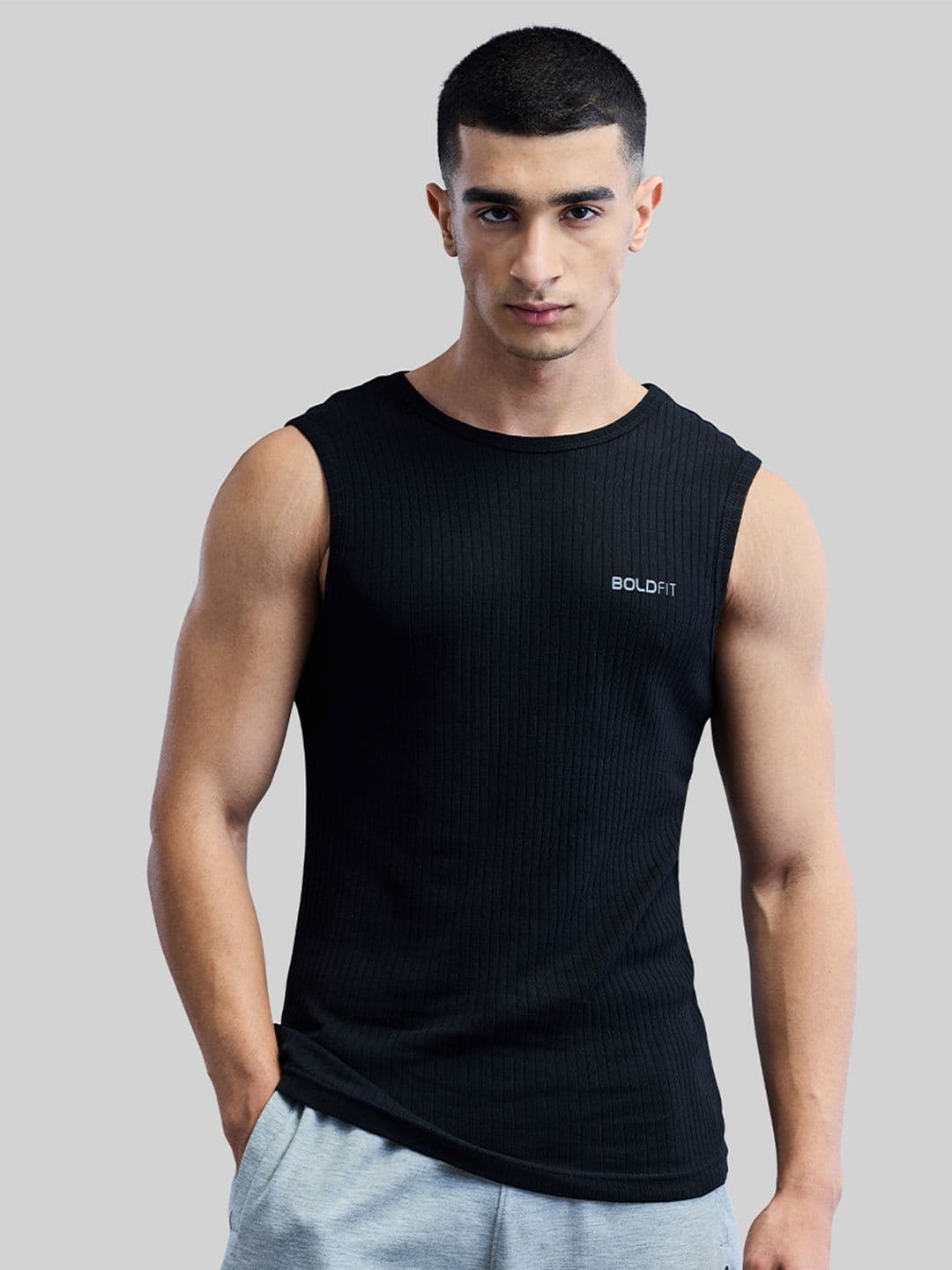 BOLDFIT Breathable Cotton Innerwear Gym Vest - view 1