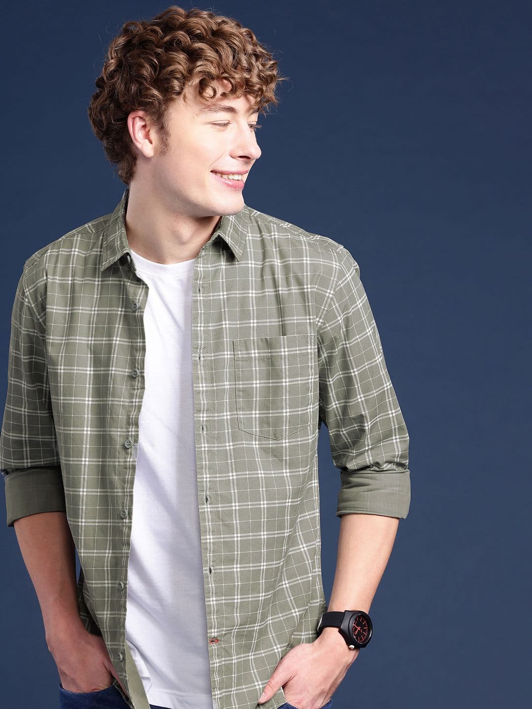 Mast & Harbour Men Slim Fit Checked Casual Shirt - view 1
