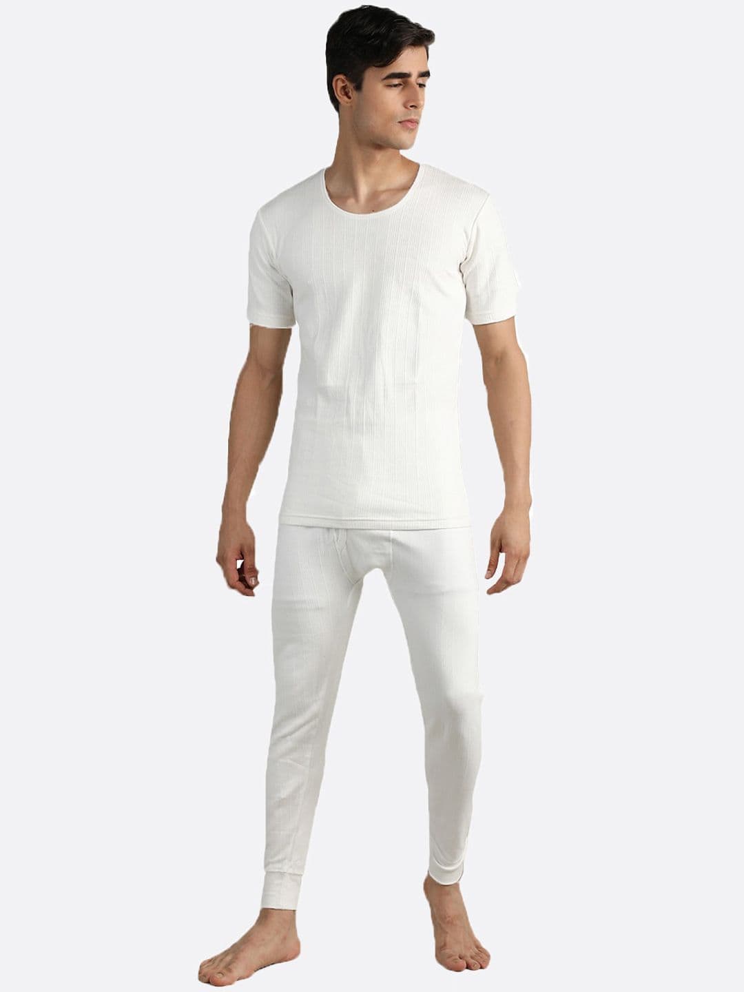 NEVA Striped Round Neck Thermal Set - view 1
