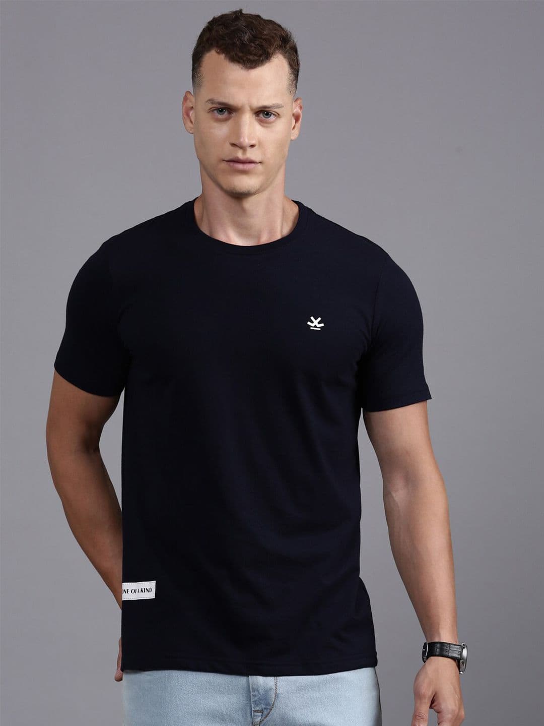 WROGN Round Neck Short Sleeves Cotton T-shirt - view 1