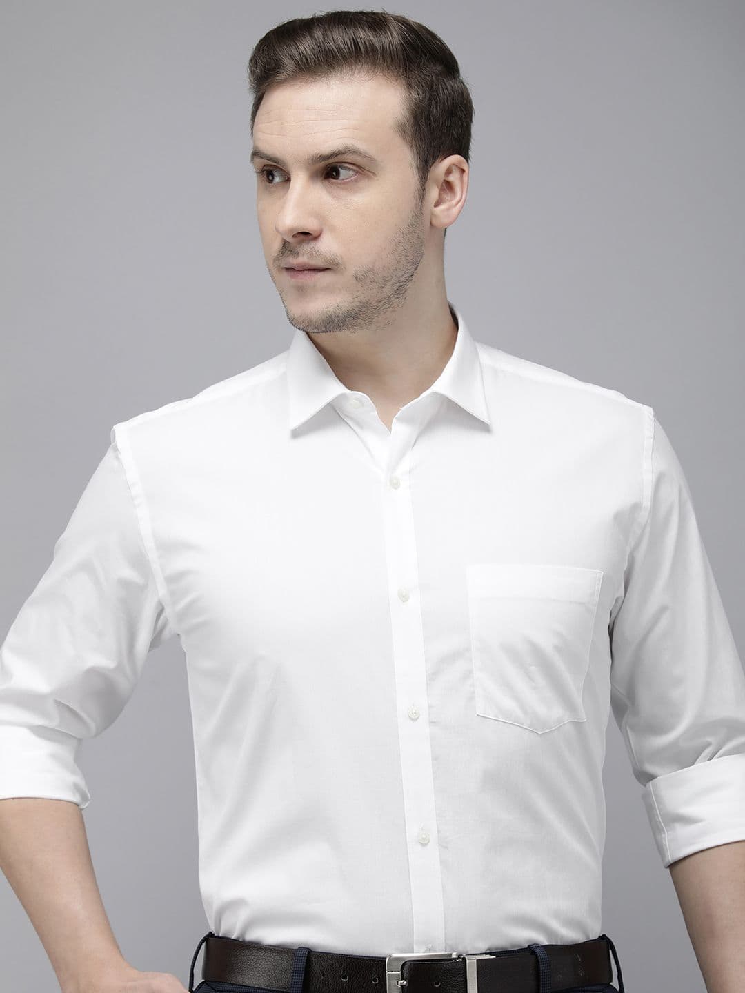Park Avenue Pure Cotton Slim Fit Formal Shirt - view 1
