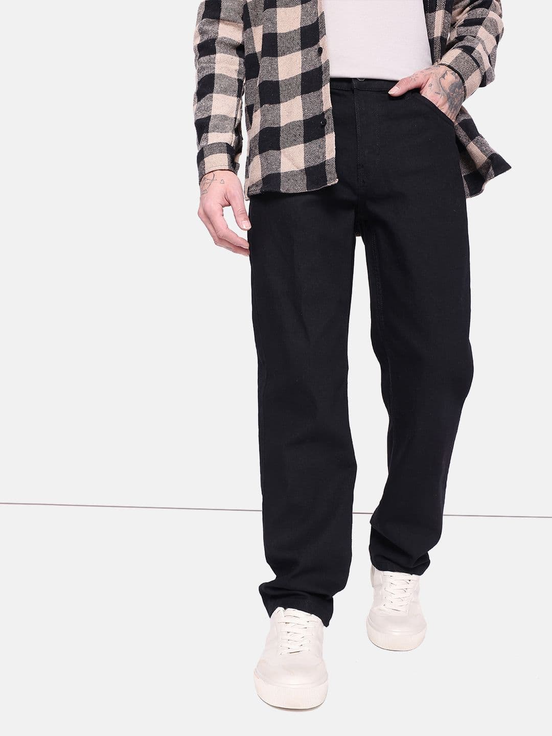 The Roadster Life Co. Men Straight Fit Stretchable Mid Rise Jeans - view 1