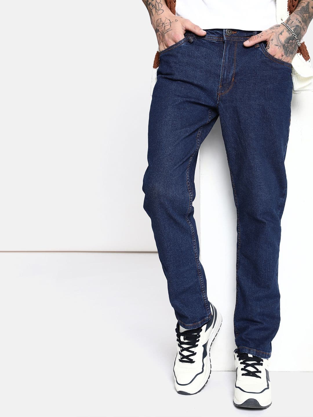 The Roadster Lifestyle Co. Men Straight Fit Stretchable Jeans - view 1