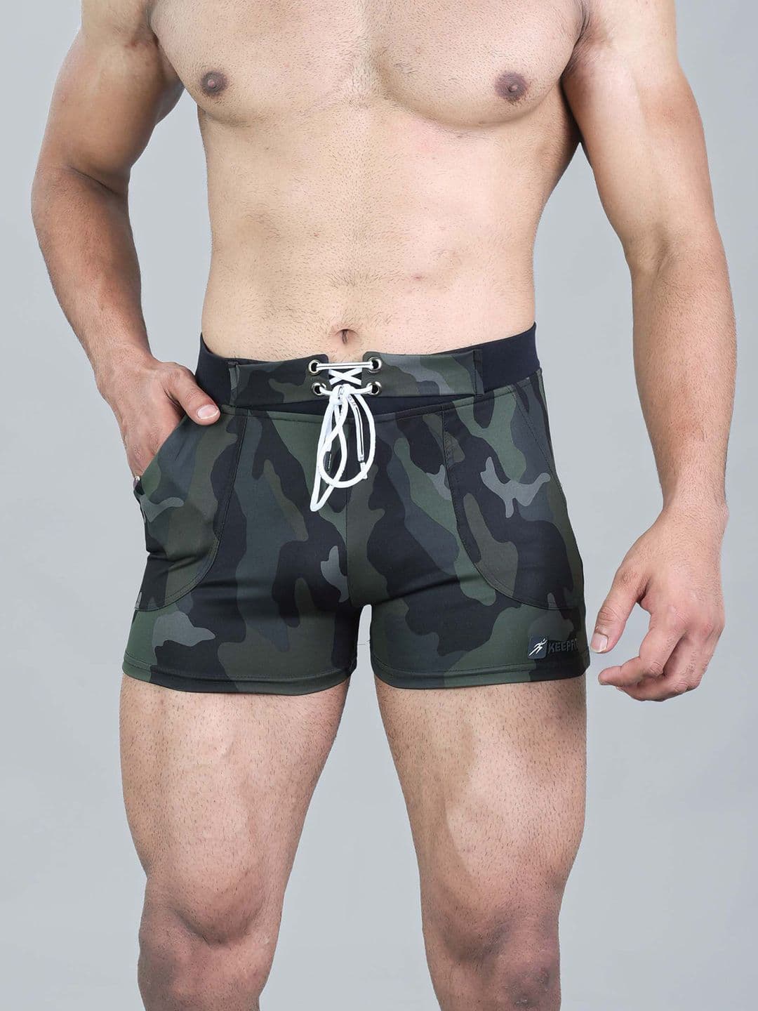 Keepfit Men Printed Breathable Swim Trunks - view 1