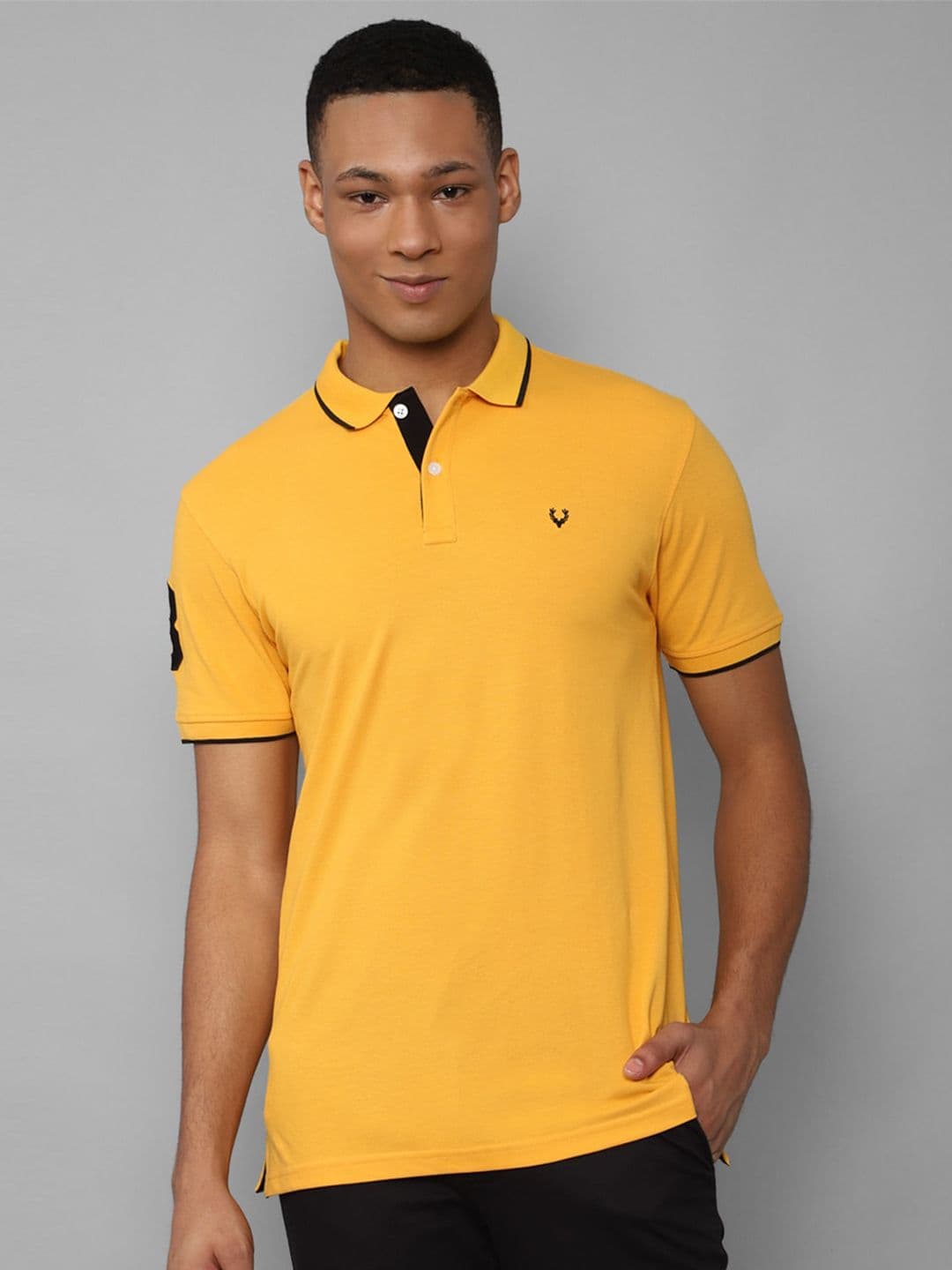 Allen Solly Polo Collar Pure Cotton T-shirt - view 1