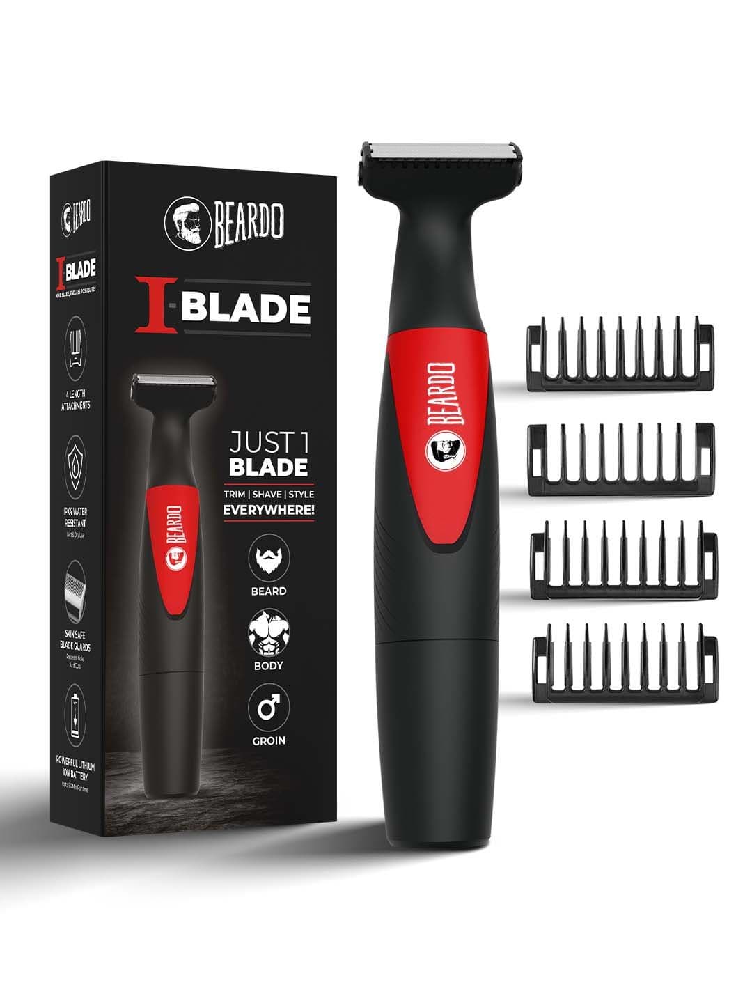 BEARDO Men One-Blade Body Trimmer - Black & Red - view 1