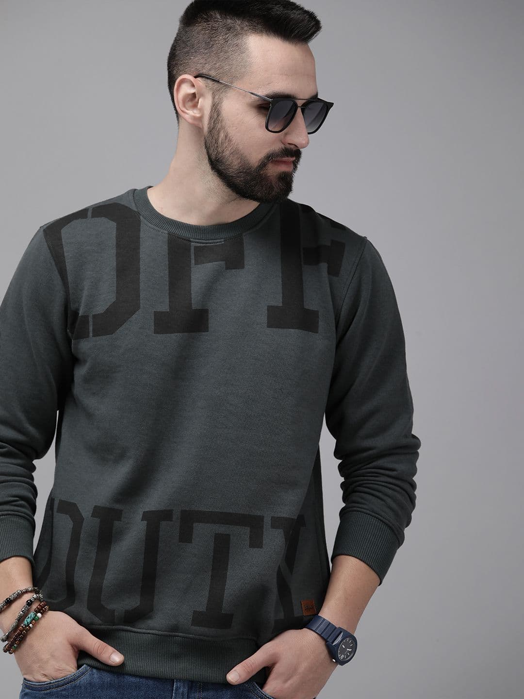 Roadster Men Typography Printed Sweatshirt - view 1