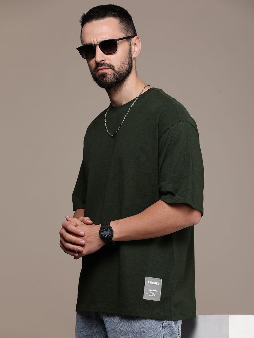 The Roadster Lifestyle Co. Oversized Fit Pure Cotton T-shirt - view 1