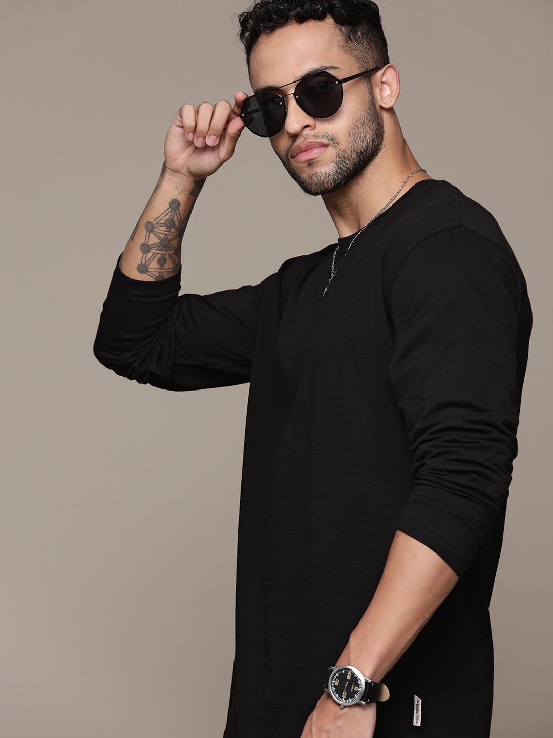 The Roadster Lifestyle Co. Cotton Full Sleeves T-shirt - view 1