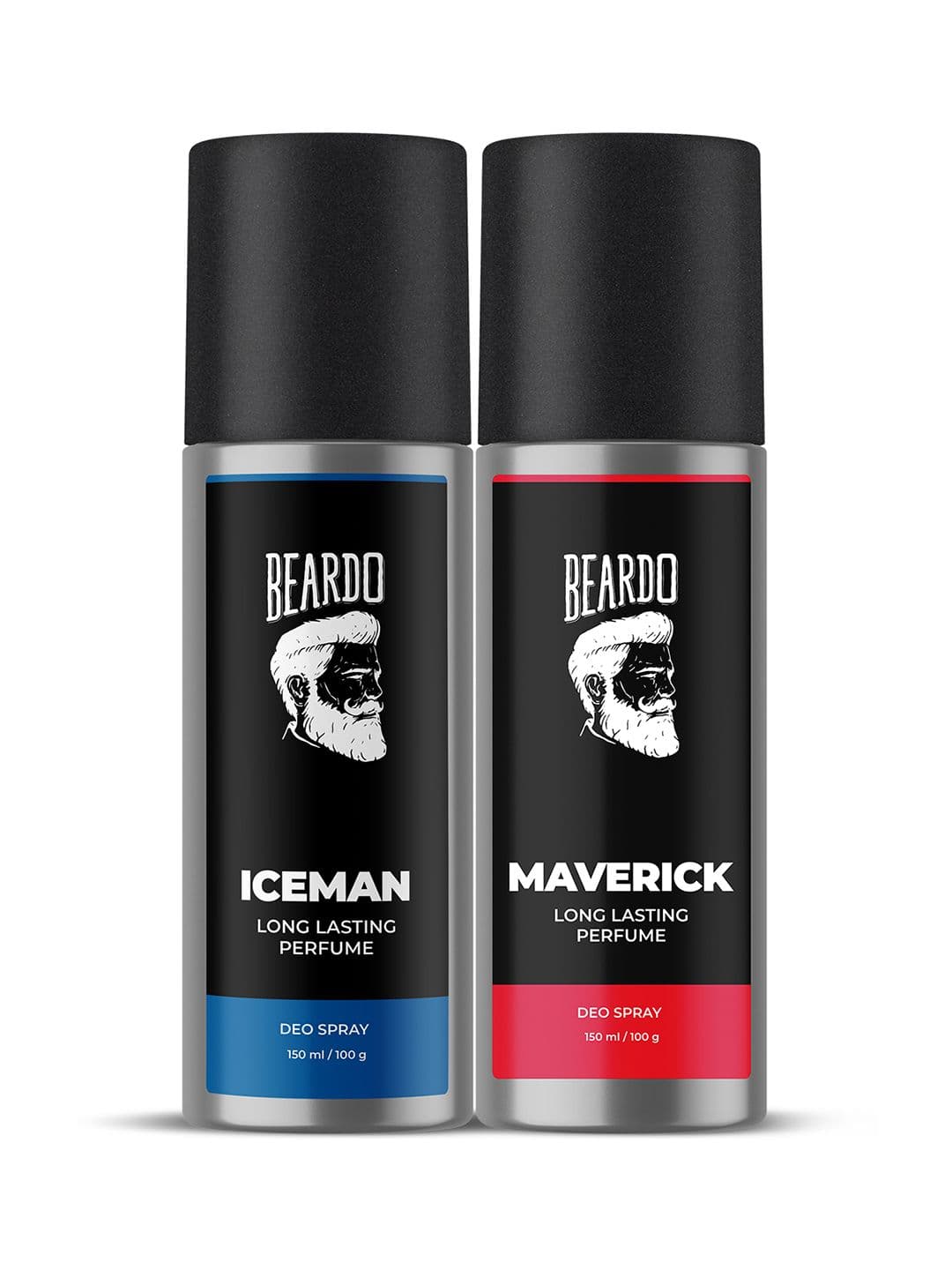 BEARDO Men Set of 2 Long-Lasting Deodorant Body Spray - Iceman & Maverick - 100g Each - view 1