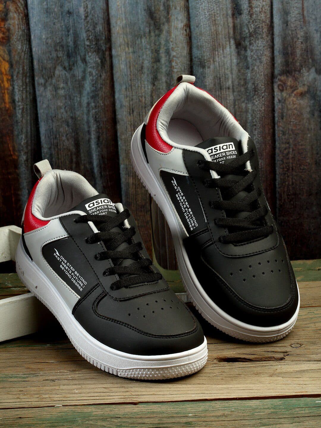 ASIAN Men THUNDER-03 Colourblocked Comfort Insole Mesh Contrast SoleSneakers - view 1