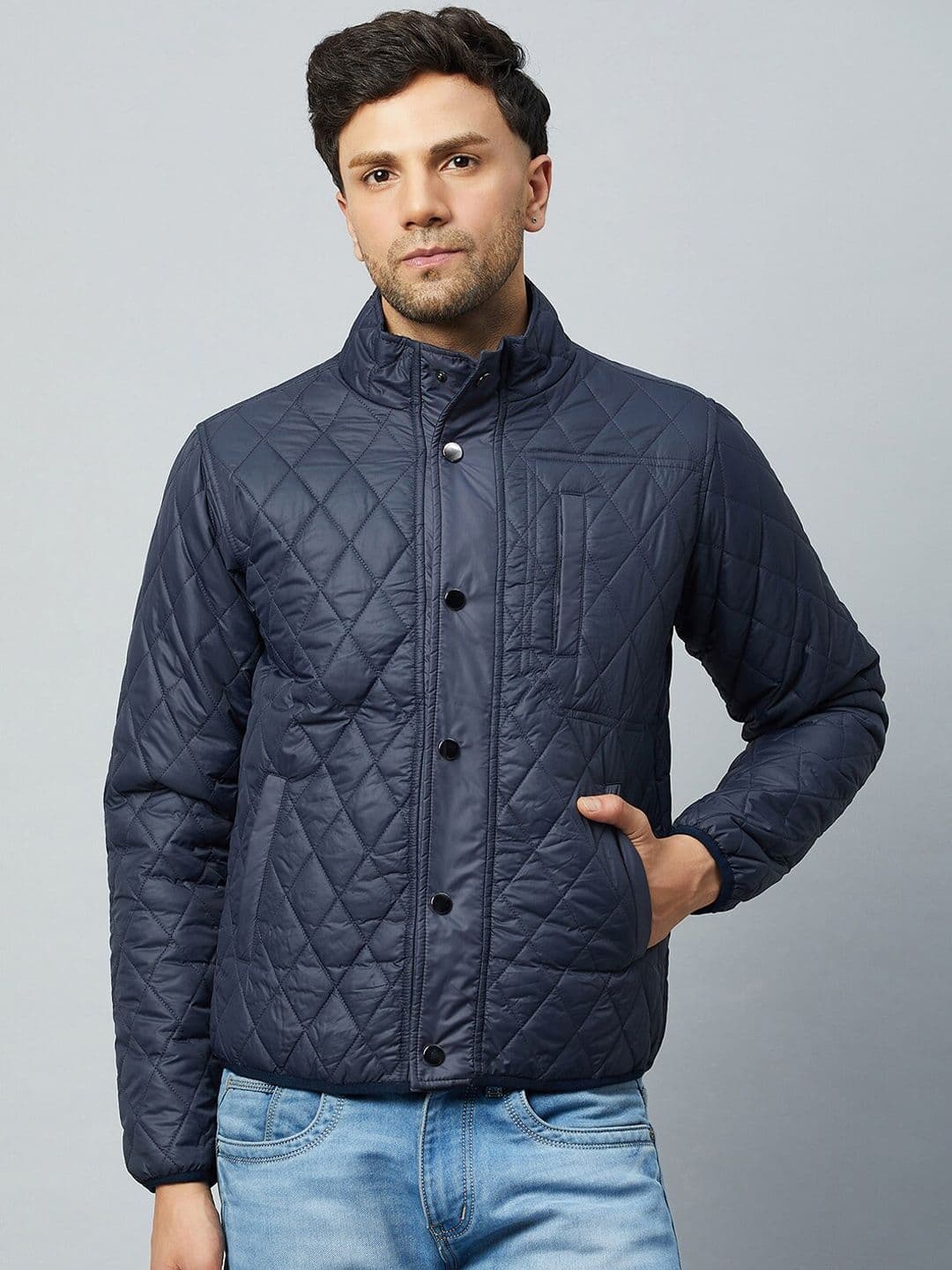 Club York Mock Collar Lightweight Quilted Jacket - view 1