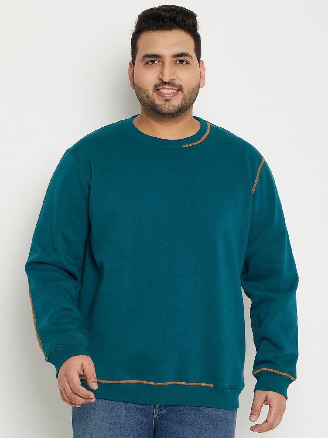 Club York Plus Size Round Neck Fleece Sweatshirt - view 1