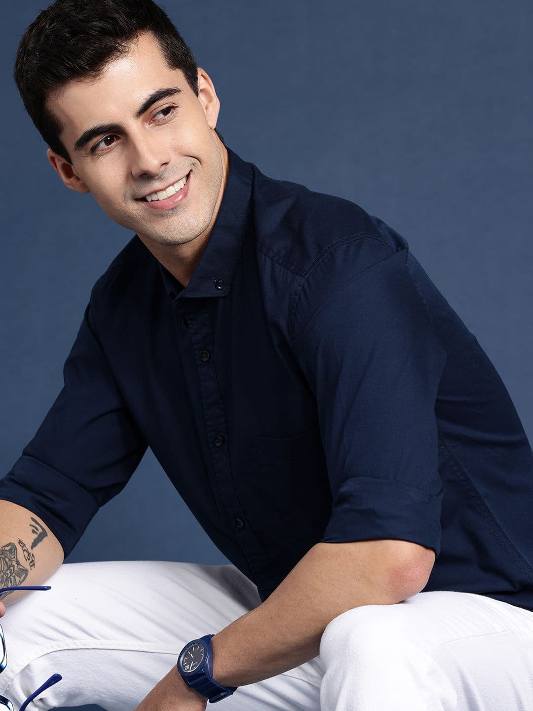 Mast & Harbour Men Solid Opaque Casual Shirt - view 1