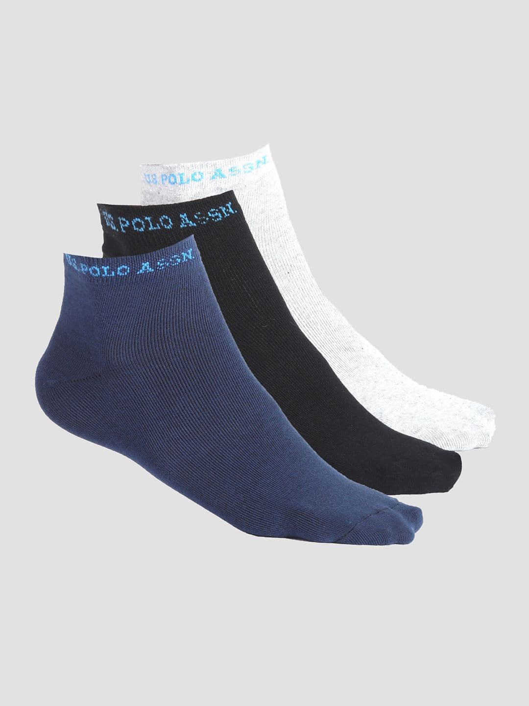 U.S. Polo Assn. Men Pack Of 3 Ankle Length Stretch I646 Socks - view 1