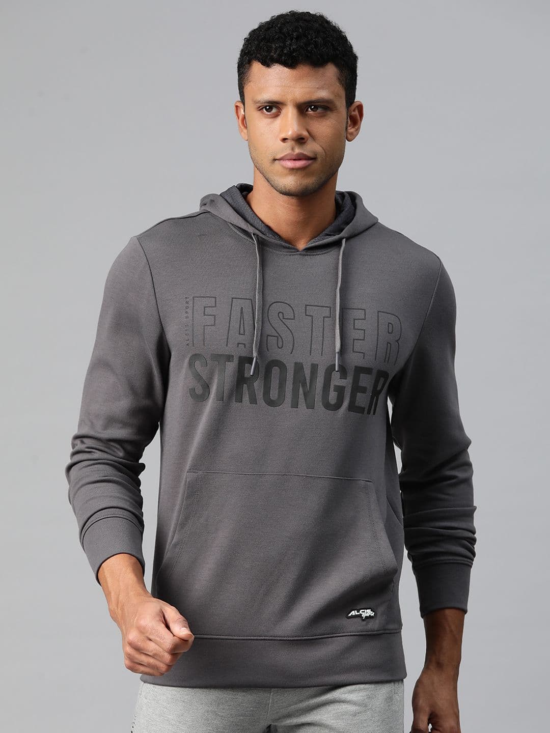 Alcis Men Typography Printed Hooded Sweatshirt - view 1