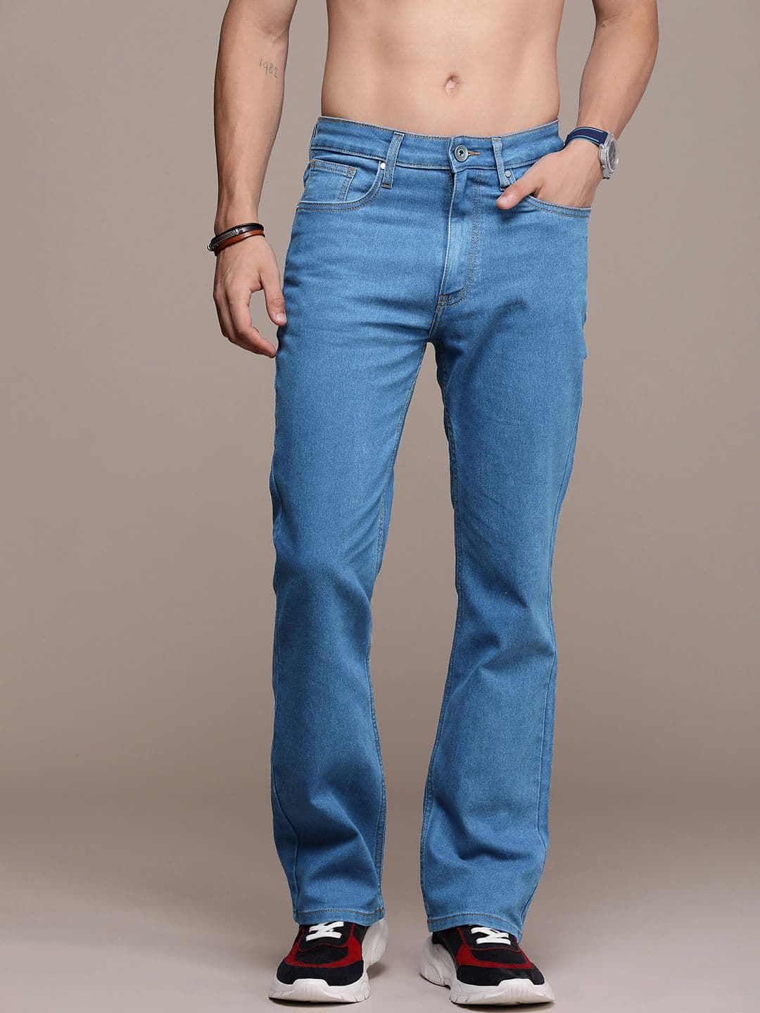 Roadster Men Bootcut Stretchable Jeans - view 1