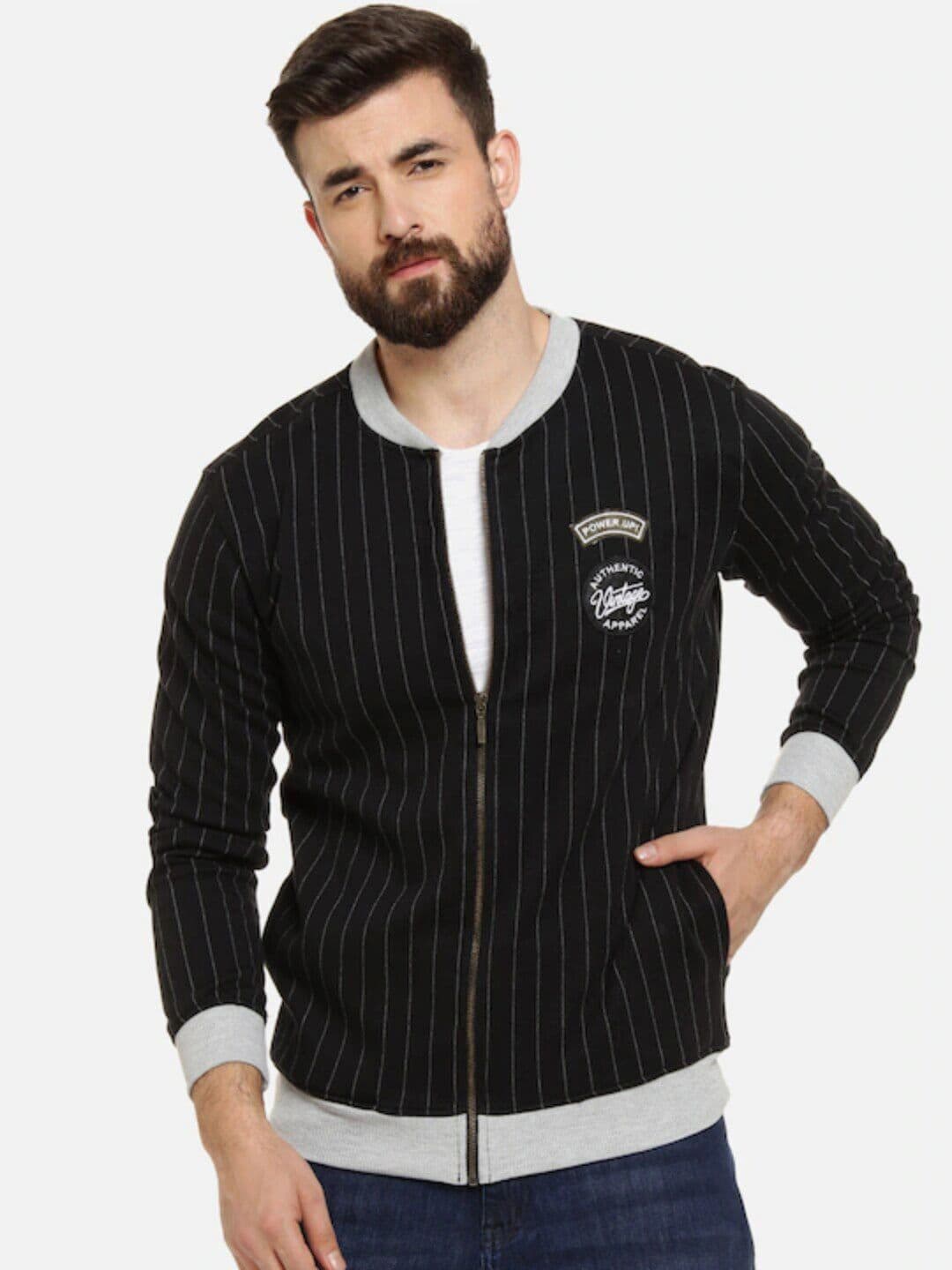 CAHOOT Campus Sutra Striped Windcheater Bomber Jacket - view 1