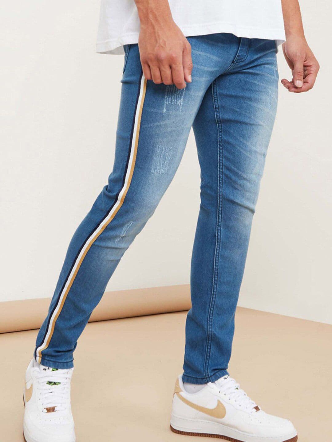 CAHOOT Campus Sutra Men Smart Slim Fit Low Distress Light Fade Stretchable Jeans - view 1