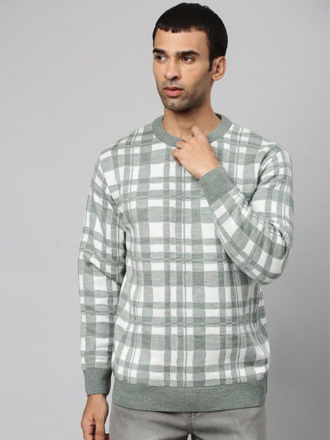 CAHOOT Campus Sutra Checked Woollen Pullover Sweater - view 1